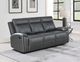 Steve Silver Co. Gaston Gray Manual Reclining Sofa with Drop-Down Console-2