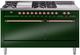 Ilve® Nostalgie II Series 60" Emerald Green Pro Style Dual Fuel Range-0