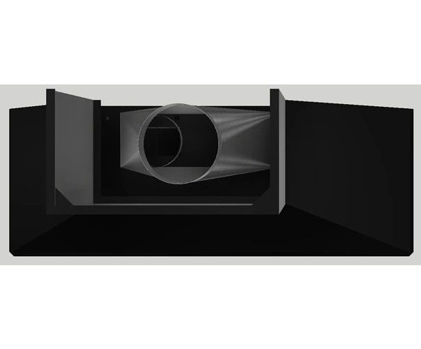 Vent-A-Hood® 66" Black Wall Hood-2