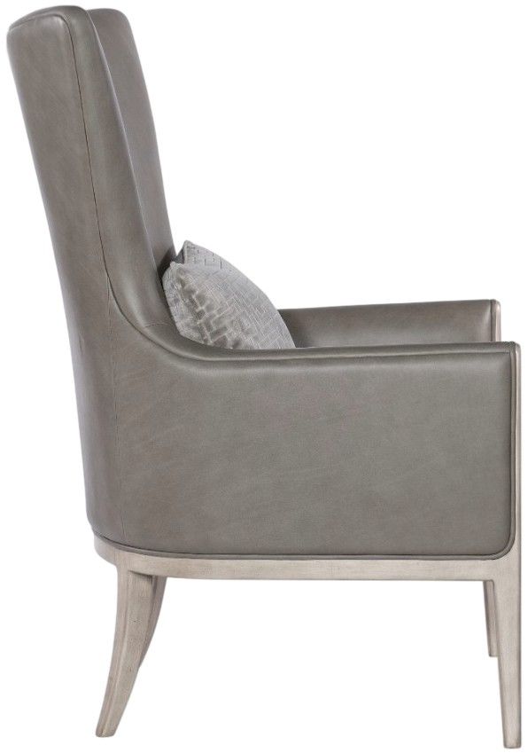 Hooker® Furniture CC Kyndall Guiltless Gray Club Chair with Accent Pillow-2
