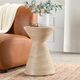 Classic Home Fern Beige Concrete Outdoor Accent Table-1