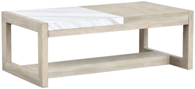Magnussen Home® Preston Gallery Buff Rectangular Cocktail Table-0