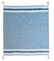 A & B Home Brighton Blue/White Striped Throw Blanket-2