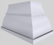 Vent-A-Hood® Designer Series 54" White Island Range Hood-3