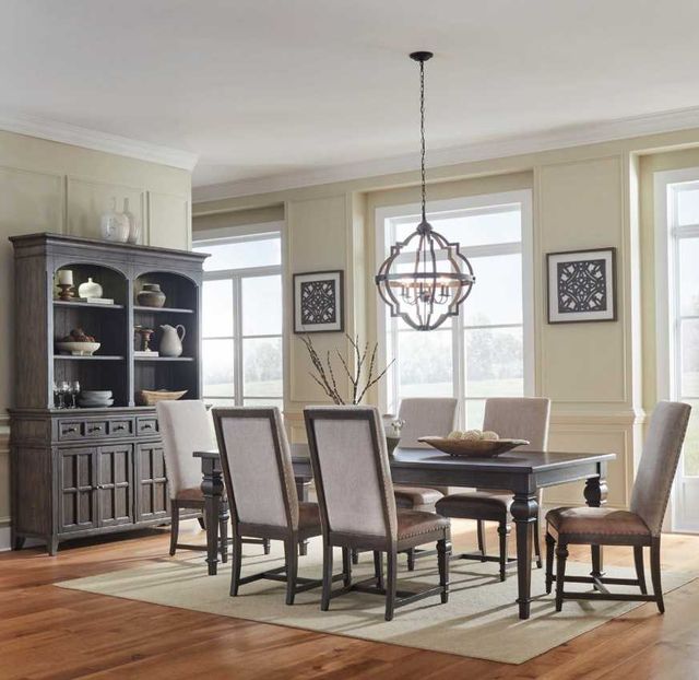 Liberty Furniture Paradise Valley 7-Piece Flax Tweed/Saddle Brown/Tobacco  Optional Dining Table Set | Harris Furniture
