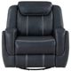 Homelegance® Littleton Blue Swivel Glider Manual Reclining Chair-2