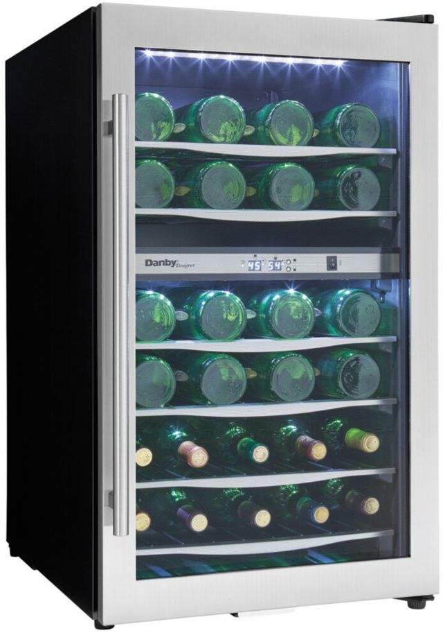 Danby® Designer 4.0 Cu. Ft. Stainless Steel Wine Cooler-1
