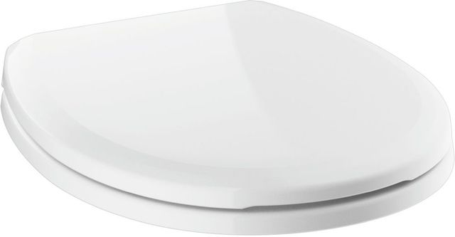 DELTA Sanborne® White Round Front Slow-Close Toilet Seat-0