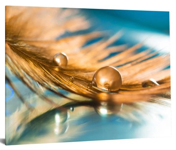 Classy Art Style 12 Floating Tempered Glass with Foil Wall Art-1