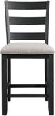 Elements International Martin 5-Piece Black/Gray Counter Dining Set-2