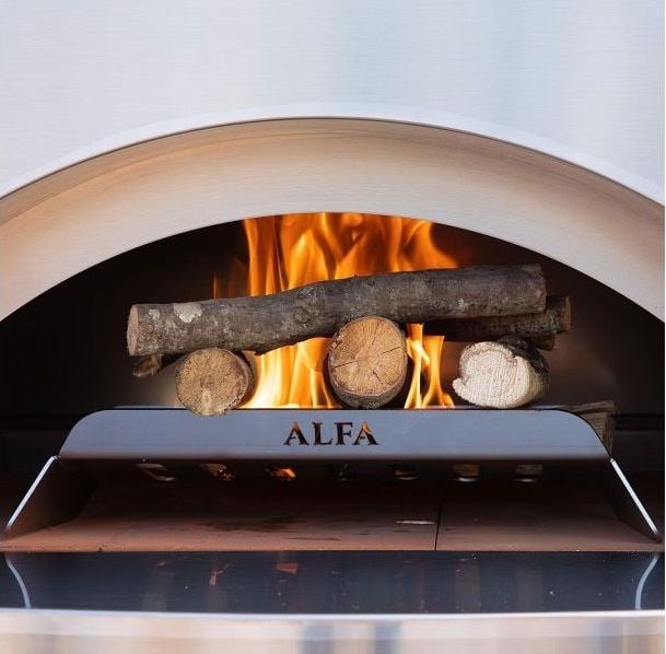 Alfa 2 Pizze & 3 Pizze Wood Burning Hybrid Kit Stainless Steel-2