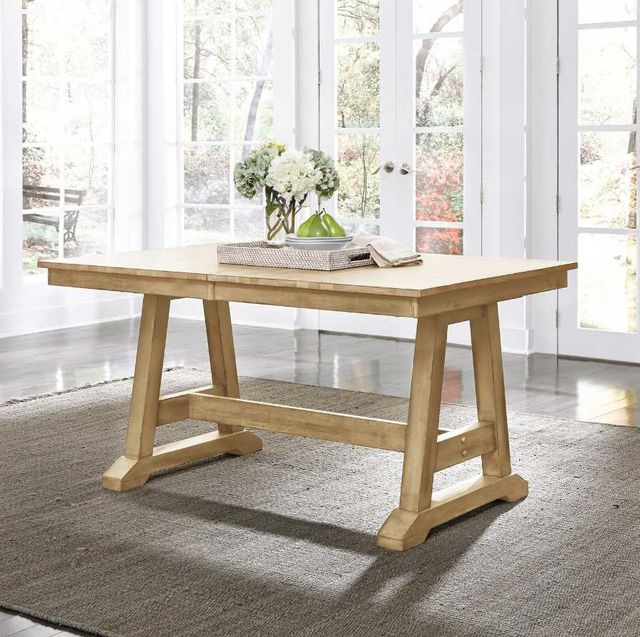 Liberty Furniture Lindsey Farm Natural Trestle Dining Table-1