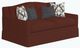 Flexsteel® Customizable Lottie Skirted Loveseat-4