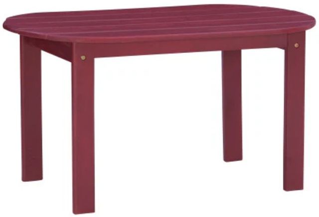Linon Adirondack Red Wooden Outdoor Coffee Table-0