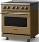 Viking® 5 Series 30" Golden Hour Pro Style Electric Range with Brushed Brass Trim-2