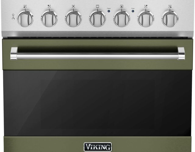 Viking® 3 Series 30" Cypress Green Pro Style Dual Fuel Liquid Propane Range-1