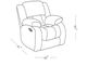 Global Furniture USA U250 Gray Glider Manual Recliner-2