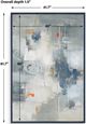 Uttermost® Blueprint Hand Painted Abstract Art-1