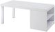 ACME Furniture Harta White High Gloss Coffee Table with Chrome Legs-0