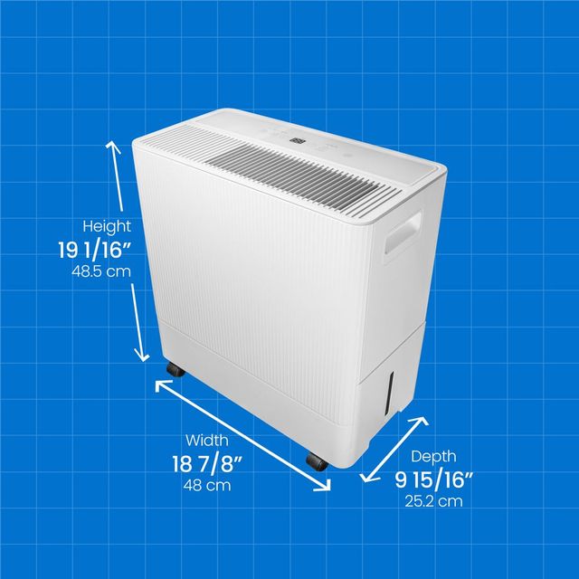 Danby® 50 Pt. White Dehumidifier with Pump & Wi-Fi-4
