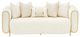 Michael Amini® Sassani Crepe/Gold Loveseat-2