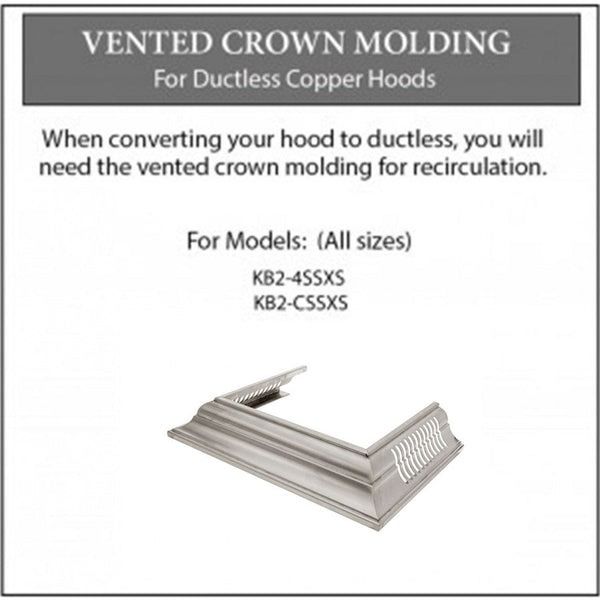 ZLINE Satin Stainless Steel Crown Molding-2