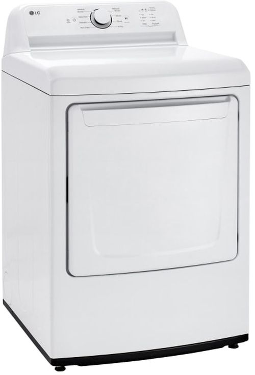LG 7.3 Cu. Ft. White Front Load Electric Dryer-1