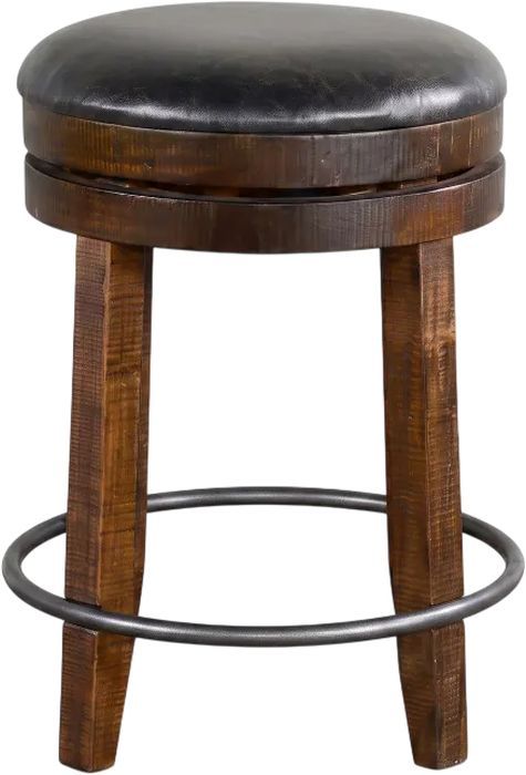 Sunny Designs™ Homestead Tobacco Leaf 24" Swivel Stool-2