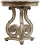 Hooker® Furniture Chatelet Caramel Froth Scroll Accent Table with Paris Vintage Base-0