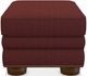 La-Z-Boy® Pembroke Claret Ottoman with Brass Nailhead Trim-1