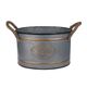 A & B Home 3-Piece Gunmetal Decorative Pot Set-0