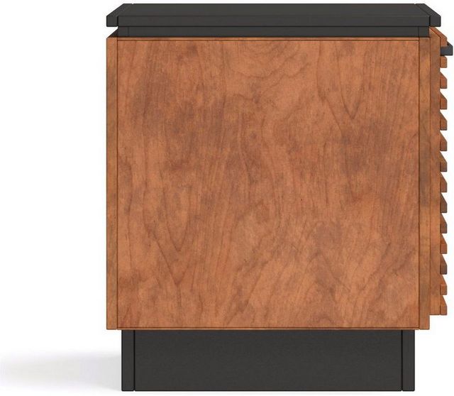 Legends Home Graceland Bourbon Chairside Table with Matter Black Top -5