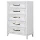 Coaster® Marielle Distressed White 5-Drawer Bedroom Chest-2