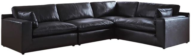 Signature Design by Ashley® Emilia 4-Piece Black L-Shape Sectional-0