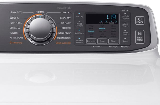 Samsung 7.4 Cu. Ft. White Front Load Electric Dryer-1