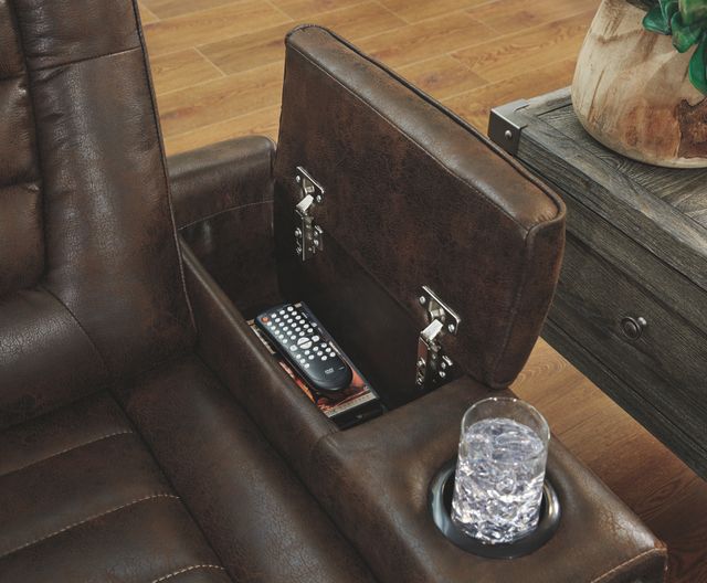 Signature Design by Ashley® Game Zone Bark Power Recliner with Adjustable Headrest-3