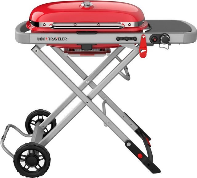 Weber® Grills® Traveler Single Burner Red Portable Liquid Propane Gas Grill
