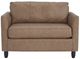 Best® Home Furnishings Customizable Bayment Leather Memory Twin Sleeper Chair with Espresso Legs-1