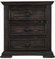 International Furniture Direct Dark Terra Chocolate Nightstand-3