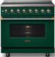 Viking® 5 Series 36" Ivy Pro Style Induction Range with Brushed Brass Trim-3