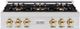 ZLINE Classic Series Autograph Edition 36" Stainless Steel Gas Rangetop with Polished Gold Accents-0