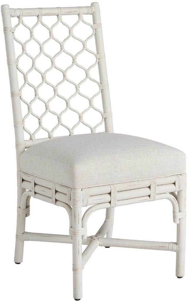 Universal Explore Home™ Weekender Coastal Living Home Marco Nomad Snow-White Rattan Dining Side Chair-0