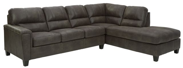 Signature Design by Ashley® Navi 2-Piece Smoke Sleeper Right-Arm Facing Sectional and Chaise-1