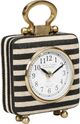 TOV Furniture Mona Black Striped Standing Accent Clock-4
