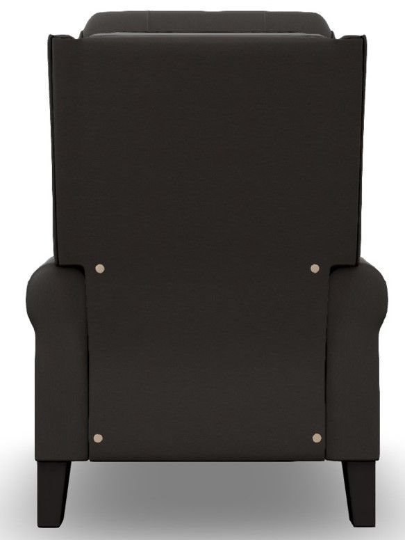 Best® Home Furnishings Customizable Joanna Leather Power High Leg Recliner with Power Tilt Headrest and Espresso Legs-3