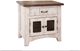 International Furniture Direct Pueblo 4-Piece Brown/White Two Tone Eastern King Bedroom Set-3