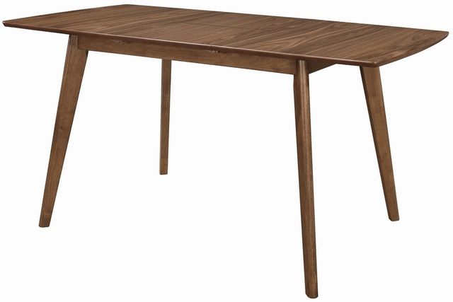 Coaster® Alfredo 6-Piece Upholstered Natural Walnut Dining Table Set-1