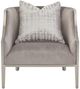 Michael Amini® Roxbury Park Gray/Stainless Steel Accent Chair-2
