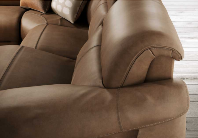 Natuzzi Editions Potenza 6-Piece Power Reclining Left-Arm Facing Sectional and Chaise-1