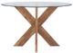 Powell® Auden Glass Top Dining Table with Natural Base-4